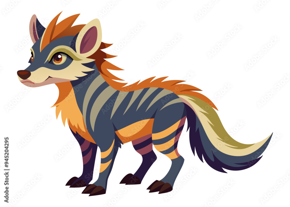 A fanatical animal Vector Illustration A fanatical animal Vector Illustration