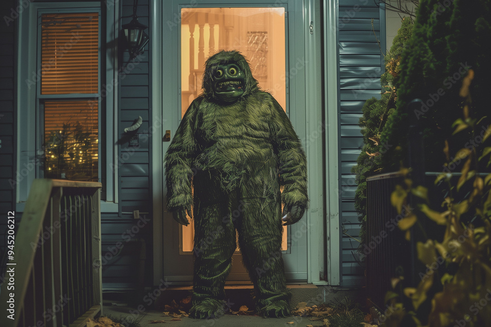 Monster Costume with Fangs and Claws for a Terrifying Halloween Night Full of Beastly Frights Monster Costume with Fangs and Claws for a Terrifying Halloween Night Full of Beastly Frights