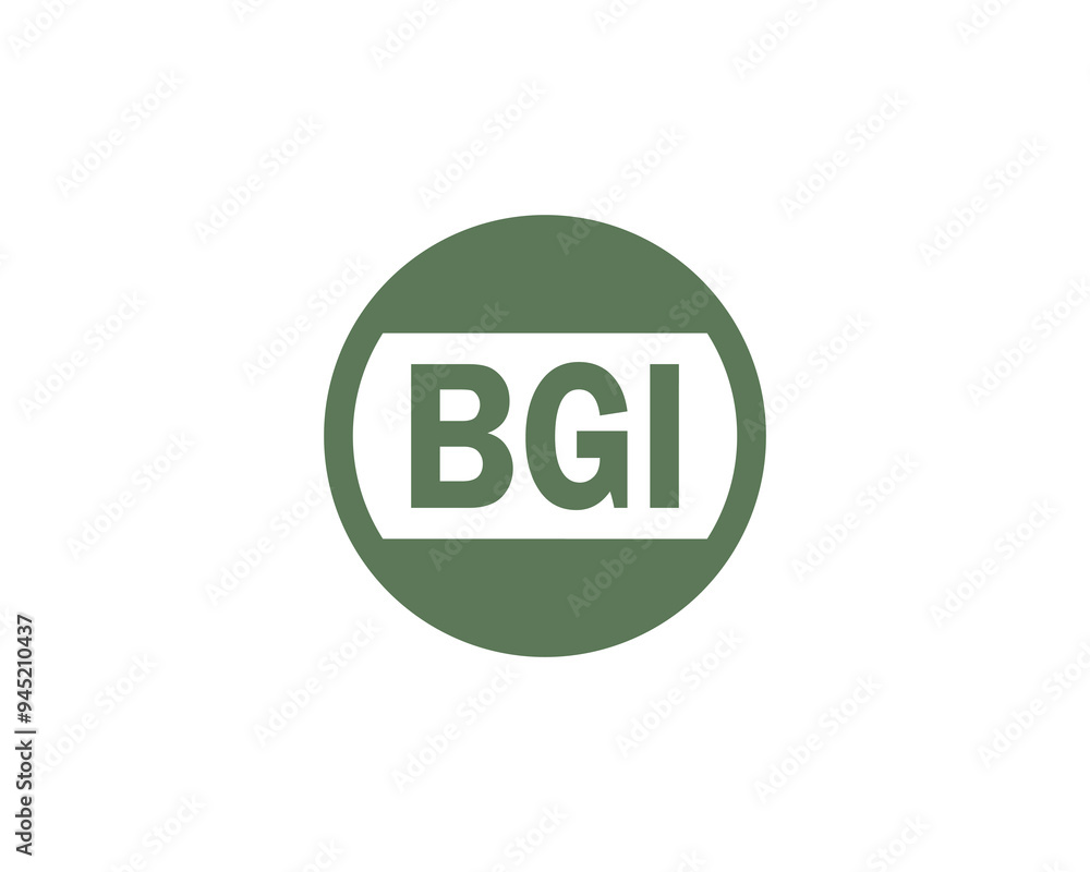 BGI logo design vector template. BGI
