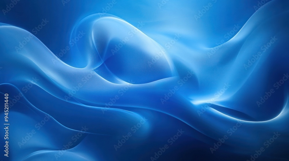 Obraz premium Abstract Blue Swirling Background