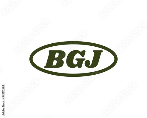 BGJ logo design vector template. BGJ photo