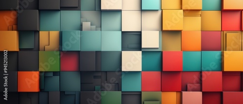 Vintage Checkerboard Pattern in Vibrant Colors for Retro Aesthetic