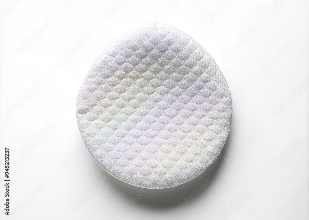 A photo image of a stylized representation of a cotton pad with a pointed end, designed in a minimalist aesthetic, set against a clean white background. A photo image of a stylized representation of a cotton pad with a pointed end, designed in a minimalist aesthetic, set against a clean white background.