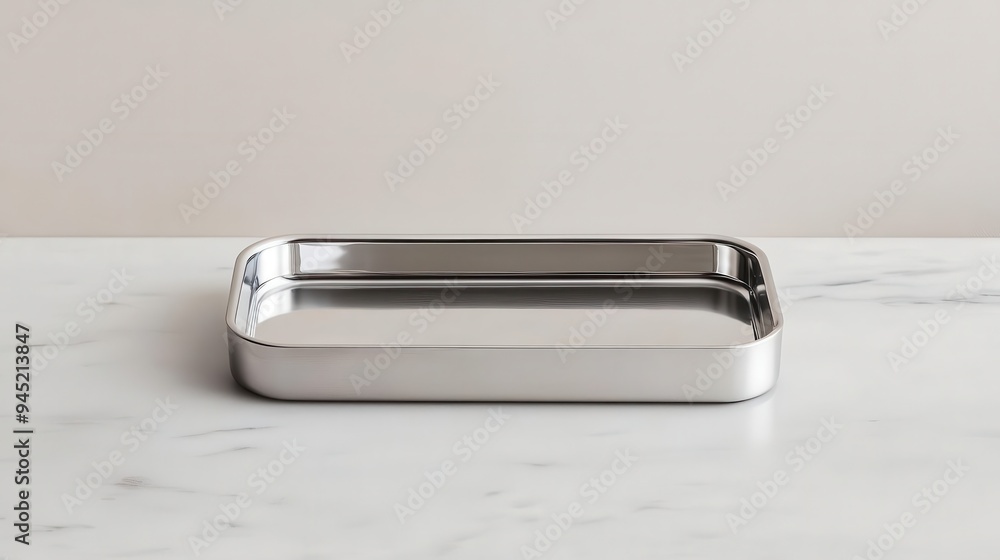 A chrome effect desk organizer with a polished finish and minimalist design, chrome effect, desk organizer, polished A chrome effect desk organizer with a polished finish and minimalist design, chrome effect, desk organizer, polished
