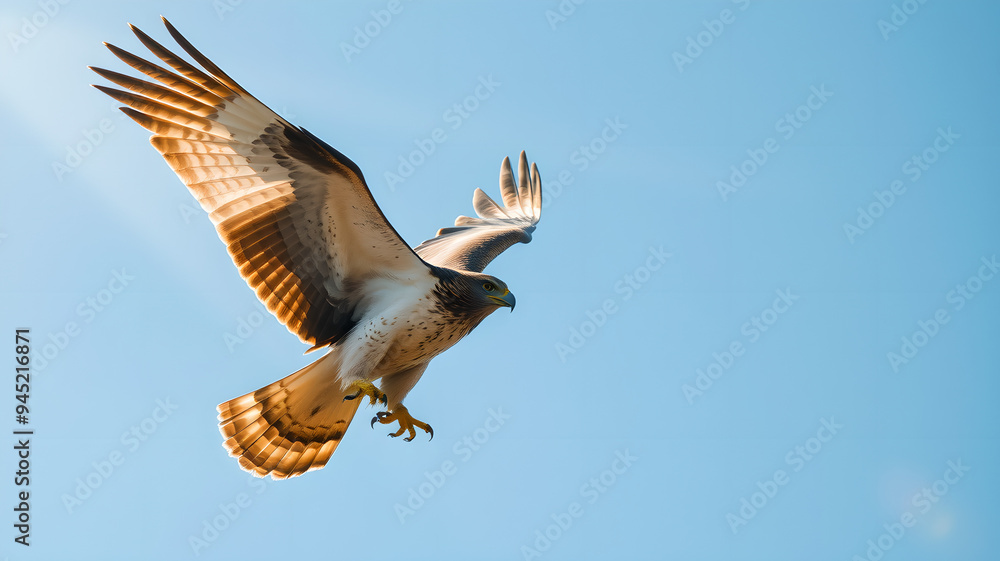 Obraz premium majestic looking eagle in the sky