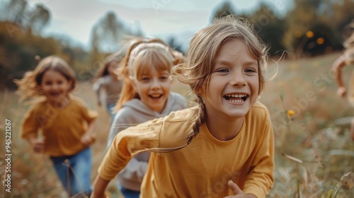 Joyful Playtime: The park echoes with children’s laughter and energy, their glowing faces and playful antics a testament to the joy of a healthy, happy life. 