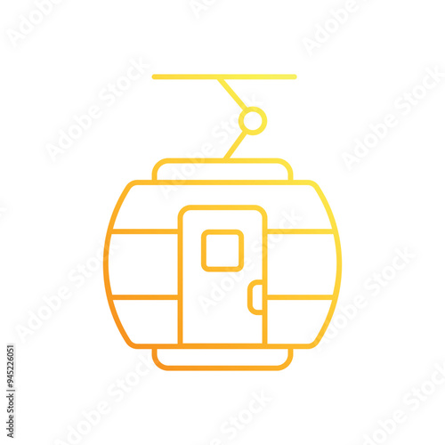 Cable Car vector icon