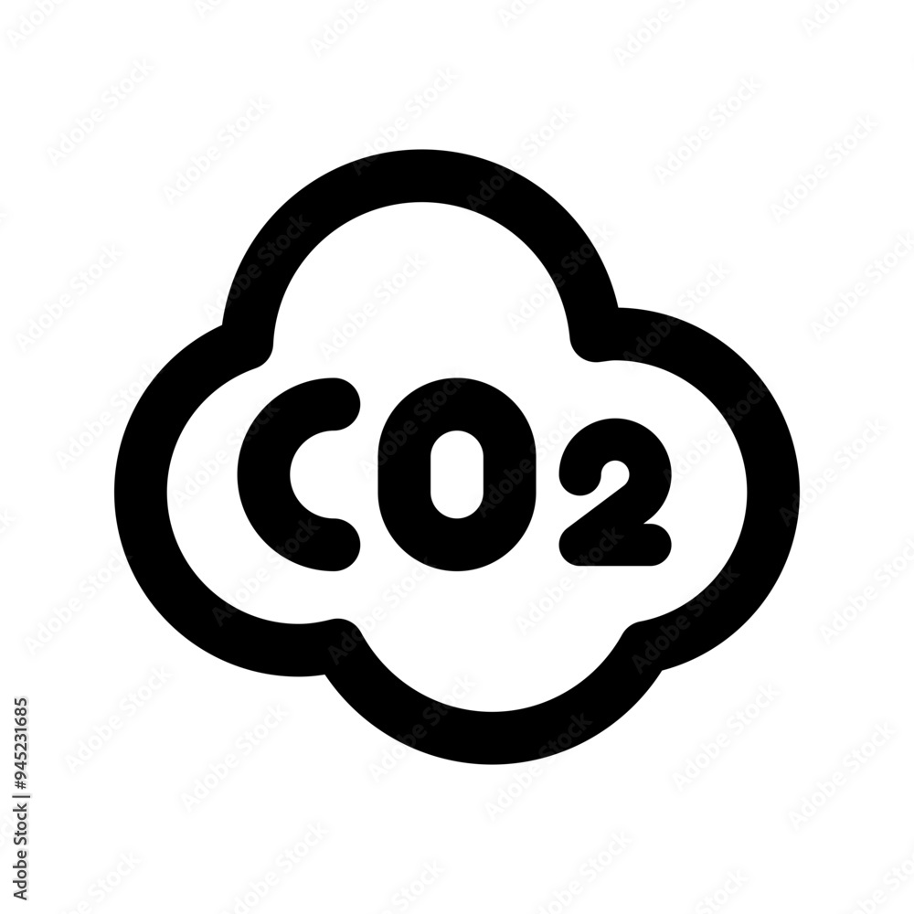 co2 line icon co2 line icon
