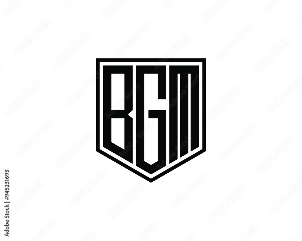BGM logo design vector template. BGM BGM logo design vector template. BGM