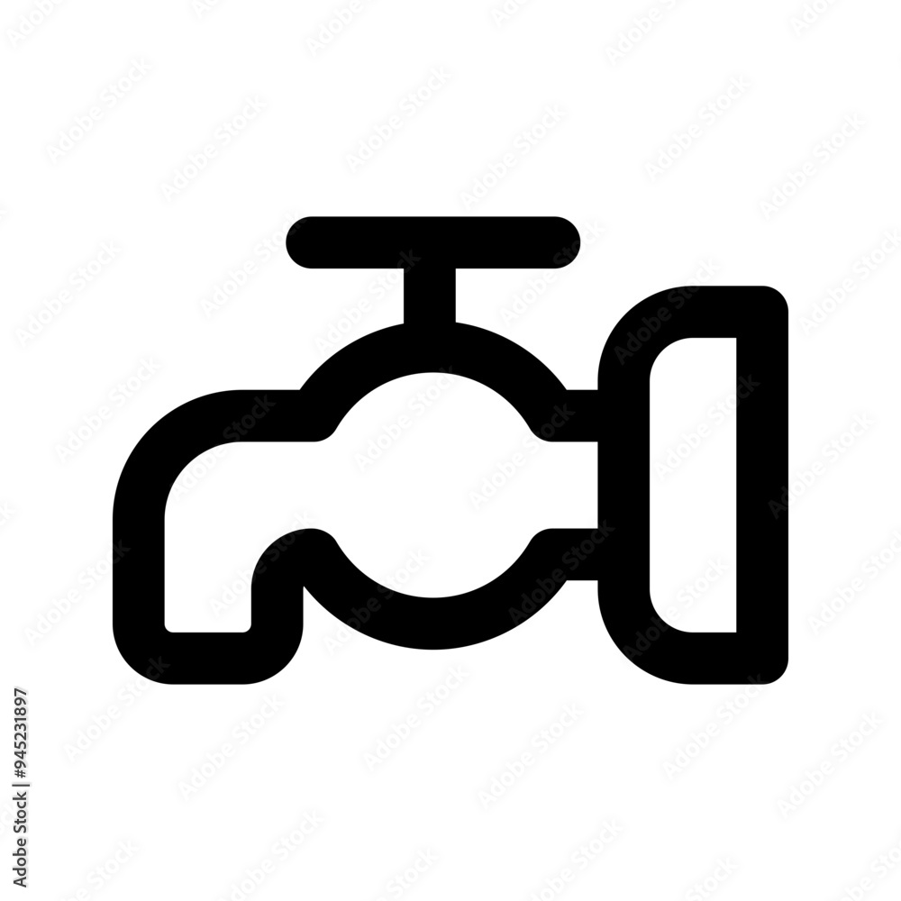 faucet line icon faucet line icon