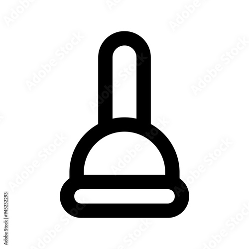plunger line icon