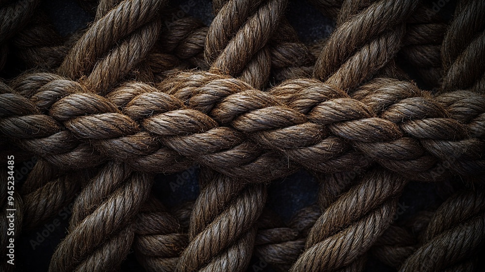 Close-Up of Intertwined Ropes Close-Up of Intertwined Ropes