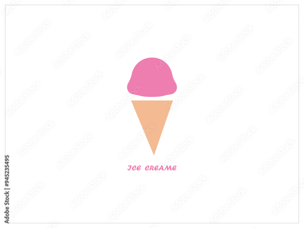 ICE cream logo , icon, vector and illustration. ICE cream logo , icon, vector and illustration.