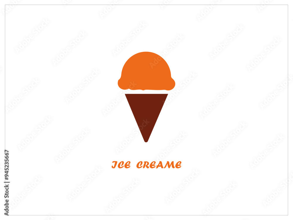 ICE cream logo , icon, vector and illustration. ICE cream logo , icon, vector and illustration.