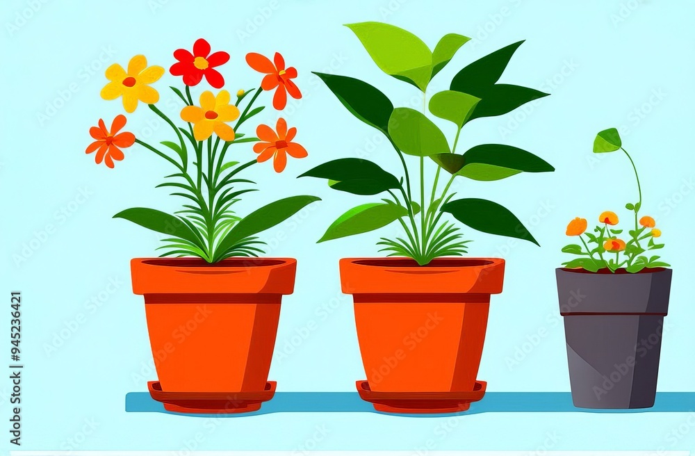 flowers in pots flowers in pots
