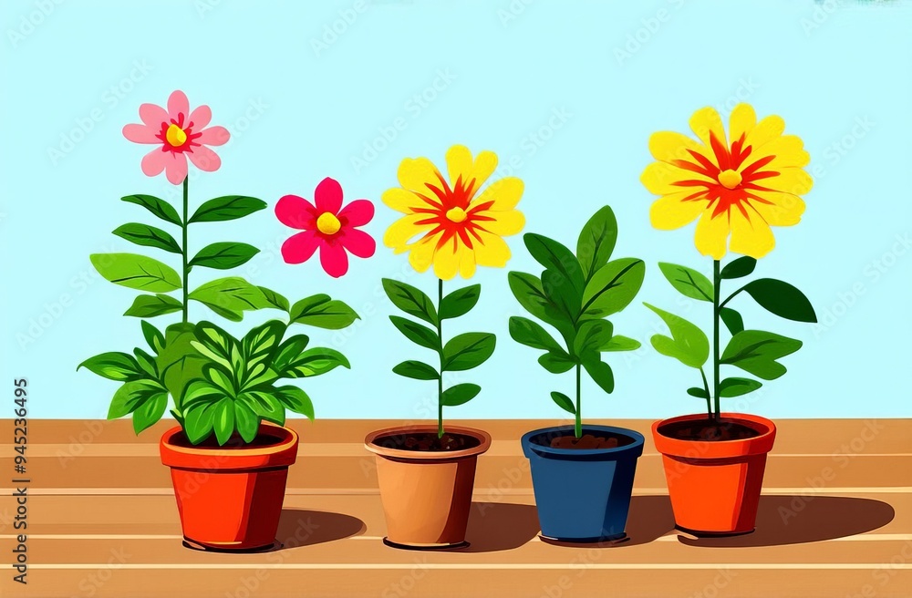 flowers in pots flowers in pots