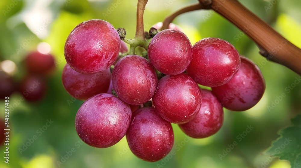 Close-up of a Bunch of Red Grapes Close-up of a Bunch of Red Grapes