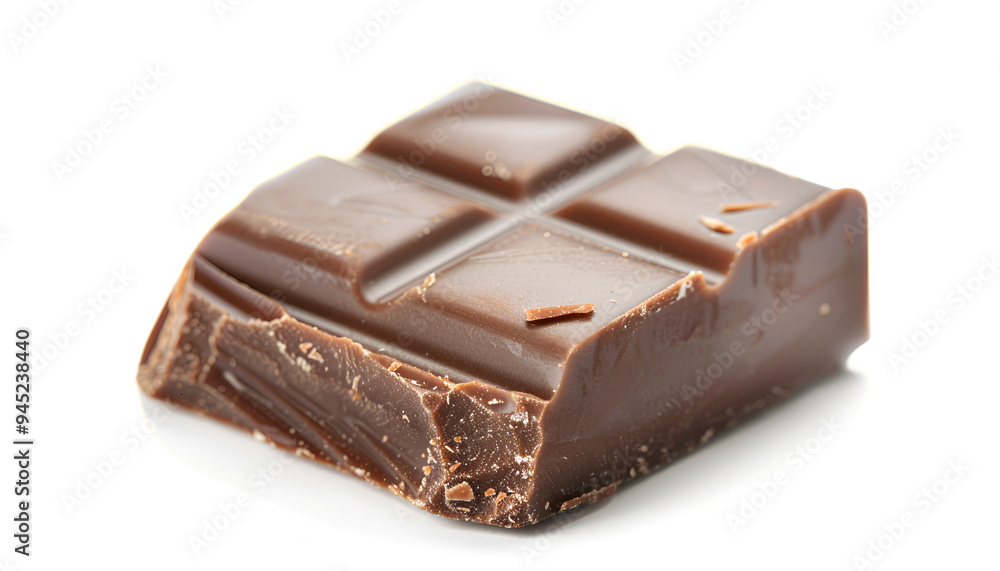 Piece of tasty chocolate isolated on white Piece of tasty chocolate isolated on white