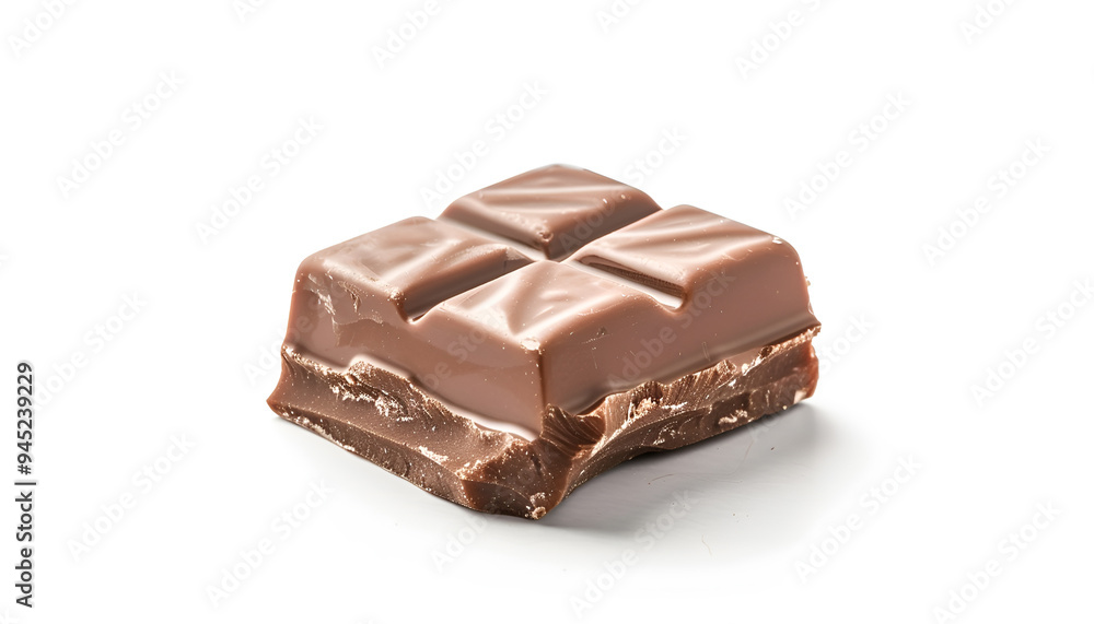 Piece of tasty chocolate isolated on white Piece of tasty chocolate isolated on white