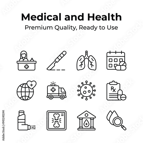 Grab these healthcare and medical related icons in modern style
