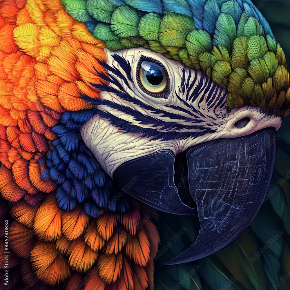 Fototapeta premium Macaw