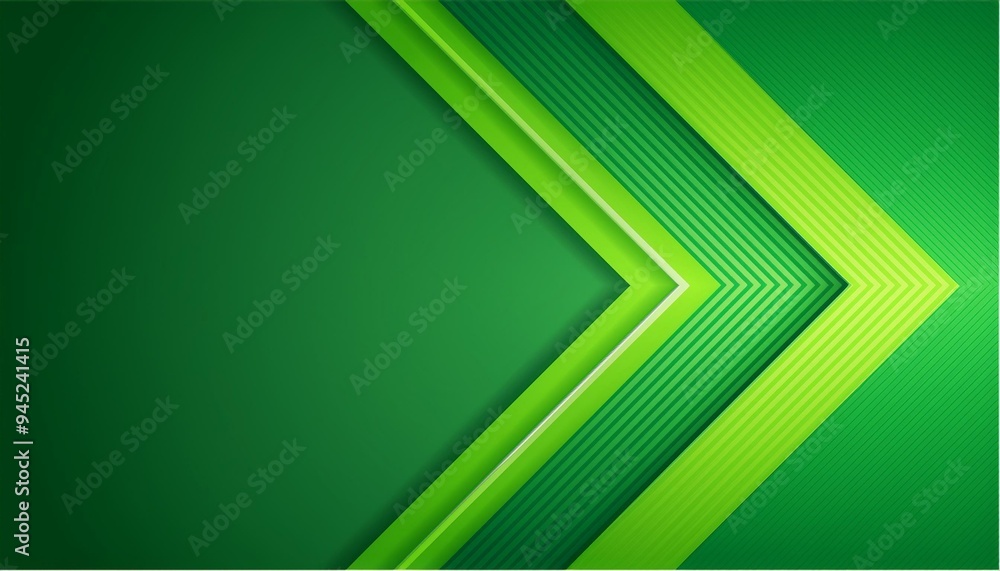 Green arrow background vector presentation design template with copy space for text Green arrow background vector presentation design template with copy space for text