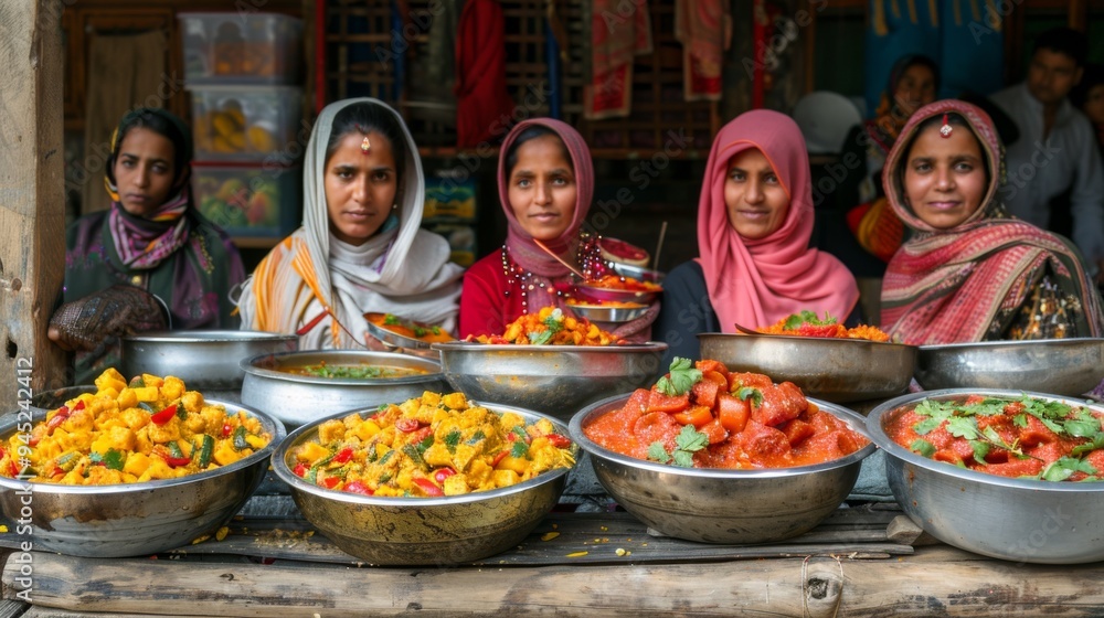 Traditional Indian Street Food Market Traditional Indian Street Food Market