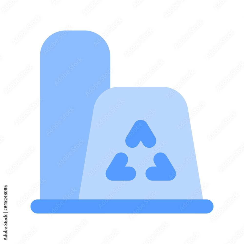 eco factory duotone icon eco factory duotone icon