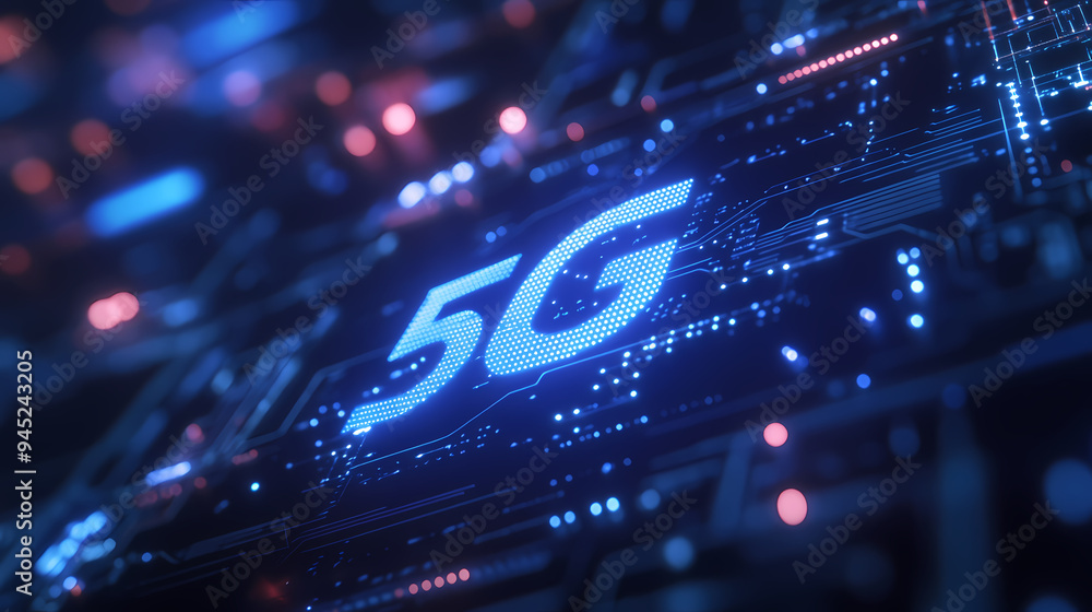 Obraz premium 5G technology leads the future
