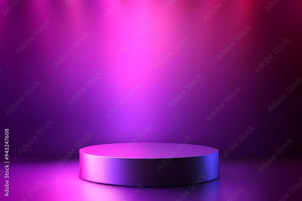 Purple empty studio room for displaying your products Purple empty studio room for displaying your products