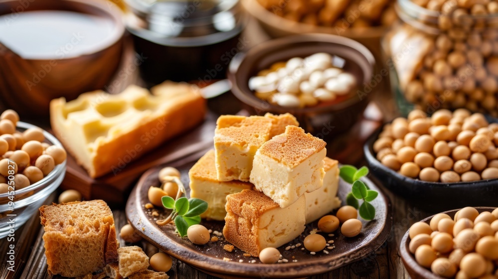 Delicious Soy Food Display Delicious Soy Food Display