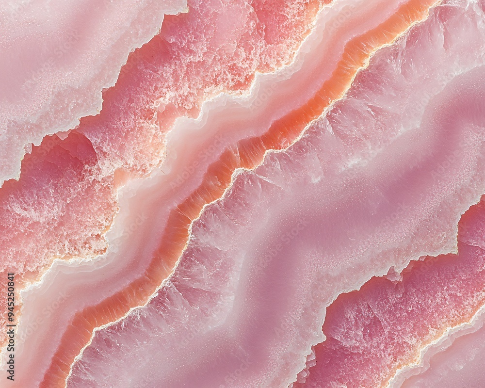 Vibrant agate mineral texture in shades of pink and orange. Flat Surface Vibrant agate mineral texture in shades of pink and orange. Flat Surface