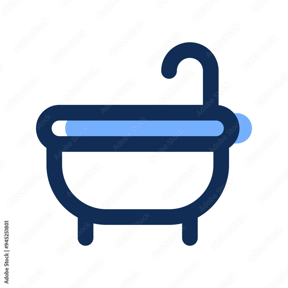 bathtub filled line icon bathtub filled line icon