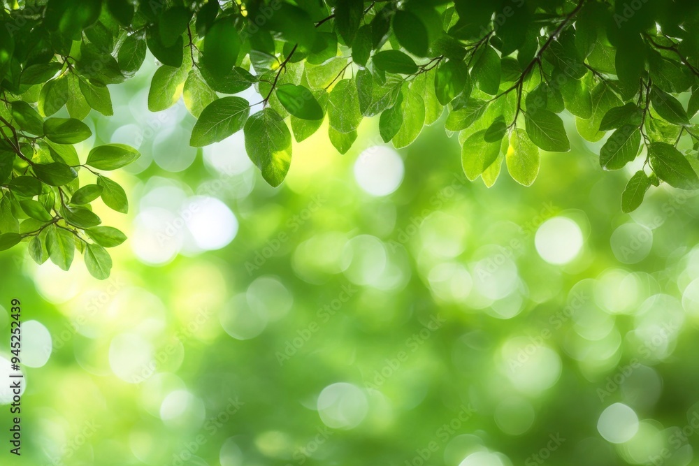 Background of soft green with white bokeh Background of soft green with white bokeh
