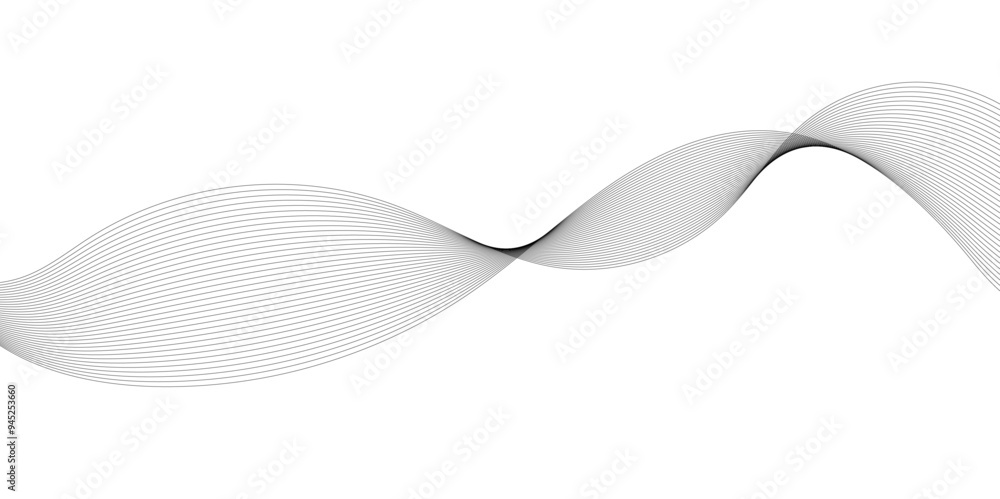 Abstract wavy white and grey curved lines on transparent background. Frequency sound wave lines and technology background, Design for brochure, flyer, banner, template, business wave lines background Abstract wavy white and grey curved lines on transparent background. Frequency sound wave lines and technology background, Design for brochure, flyer, banner, template, business wave lines background