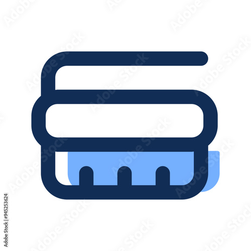 washing brush filled line icon
