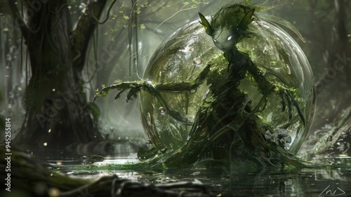 Forest Spirit Trapped in Bubble.