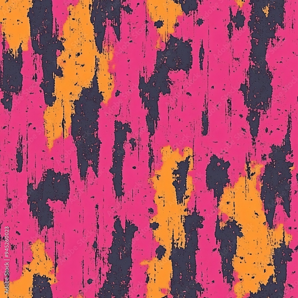 Abstract Art with Pink, Orange and Gray Abstract Art with Pink, Orange and Gray