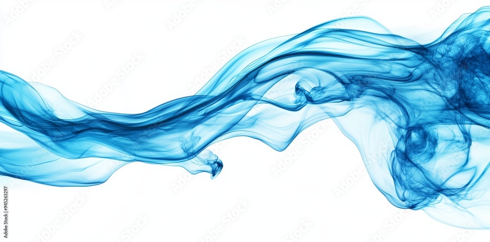 Painting abstractly with navy blue liquid fluid waves on a white background Painting abstractly with navy blue liquid fluid waves on a white background