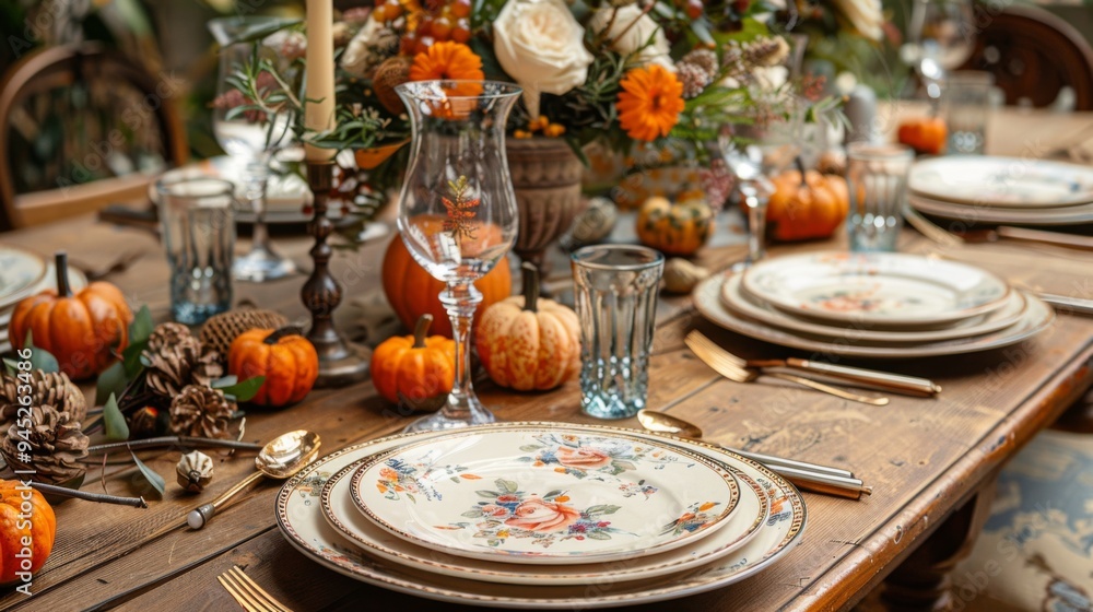 Naklejka premium Thanksgiving and Harvest Festival.