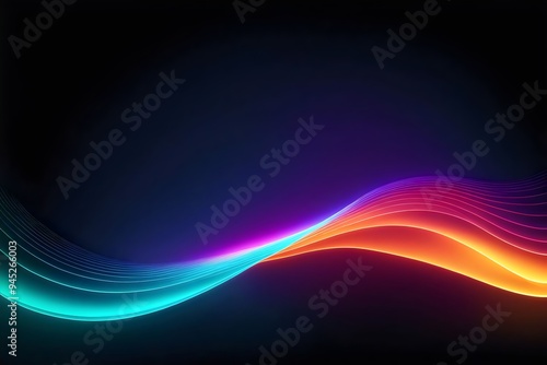 glowing waves abstract background design, backgrounds 