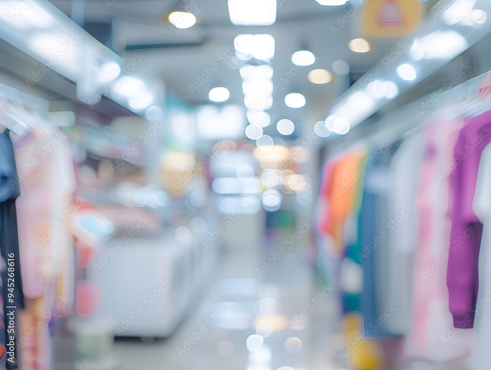 Blurred dry cleaners background Blurred dry cleaners background