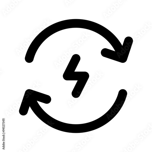 renewable energy glyph icon