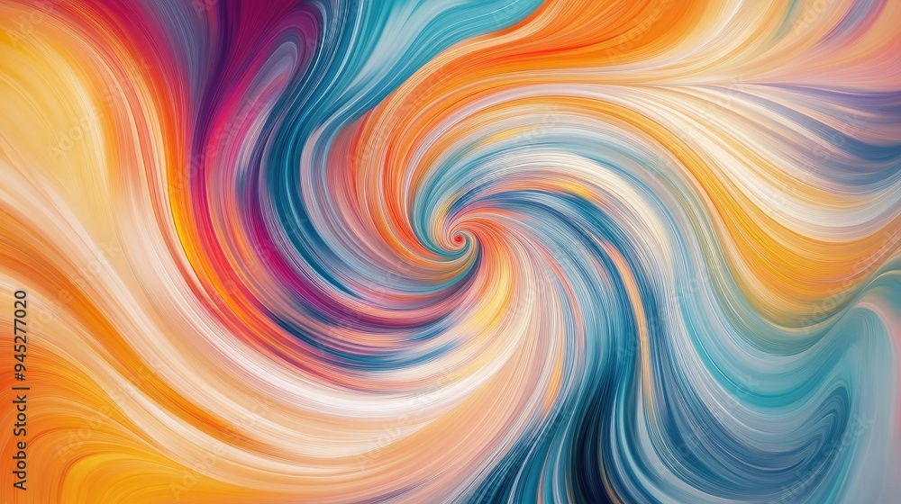 Vibrant swirls of color in abstract art Vibrant swirls of color in abstract art