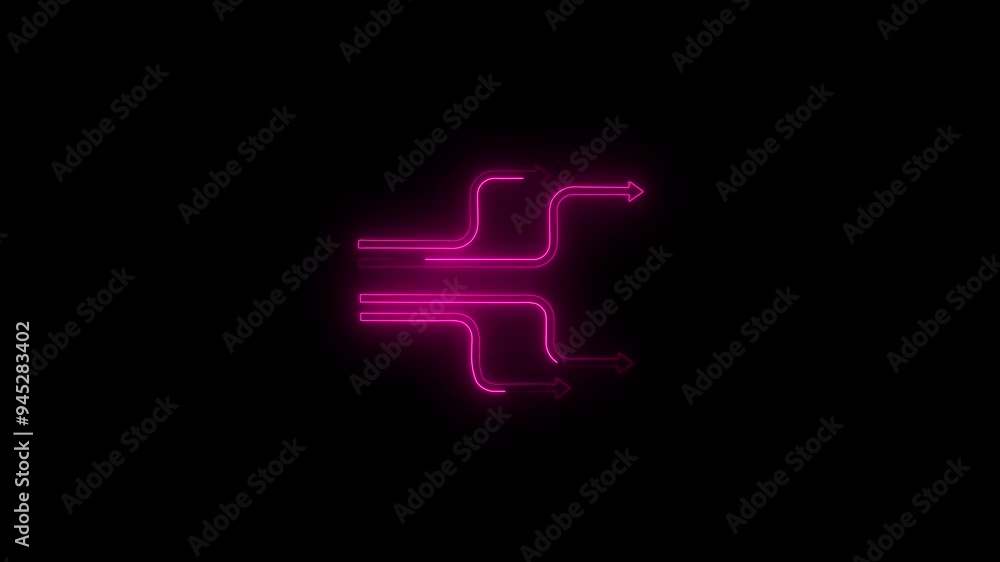 Abstract neon line many arrow symbol, arrow icon arrow sing. Simple icon for websites, web design, mobile app, info graphics Abstract neon line many arrow symbol, arrow icon arrow sing. Simple icon for websites, web design, mobile app, info graphics