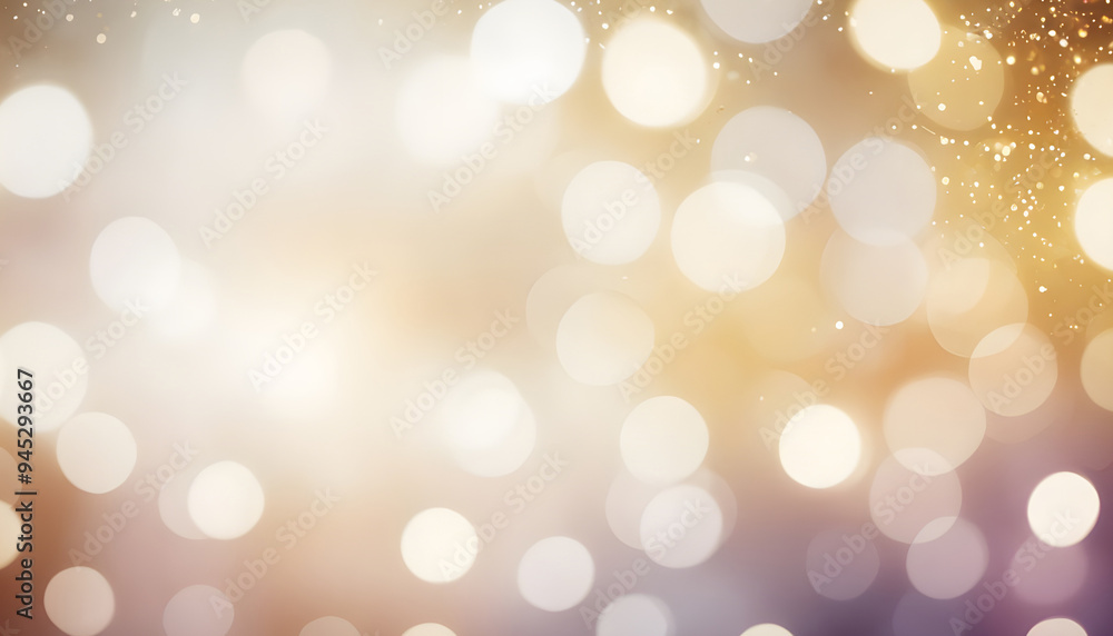 Blurred festival lights with Abstract cream background. Generative AI Blurred festival lights with Abstract cream background. Generative AI