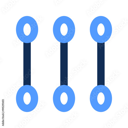 cotton swab outline color icon