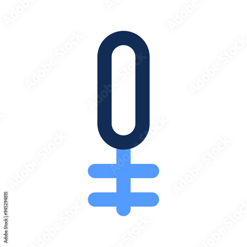 toilet brush outline color icon