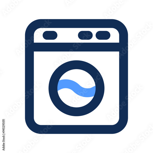 washing machine outline color icon