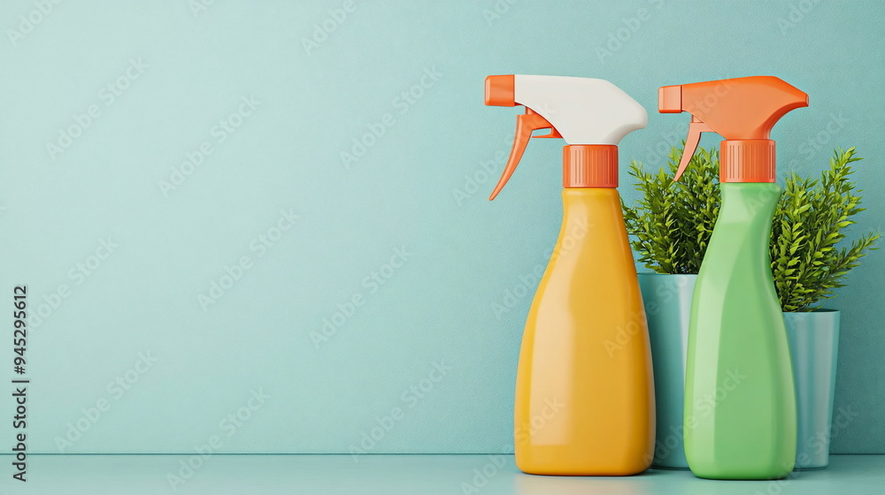 Cleaning Products Mockup. Cleaning Products Mockup.